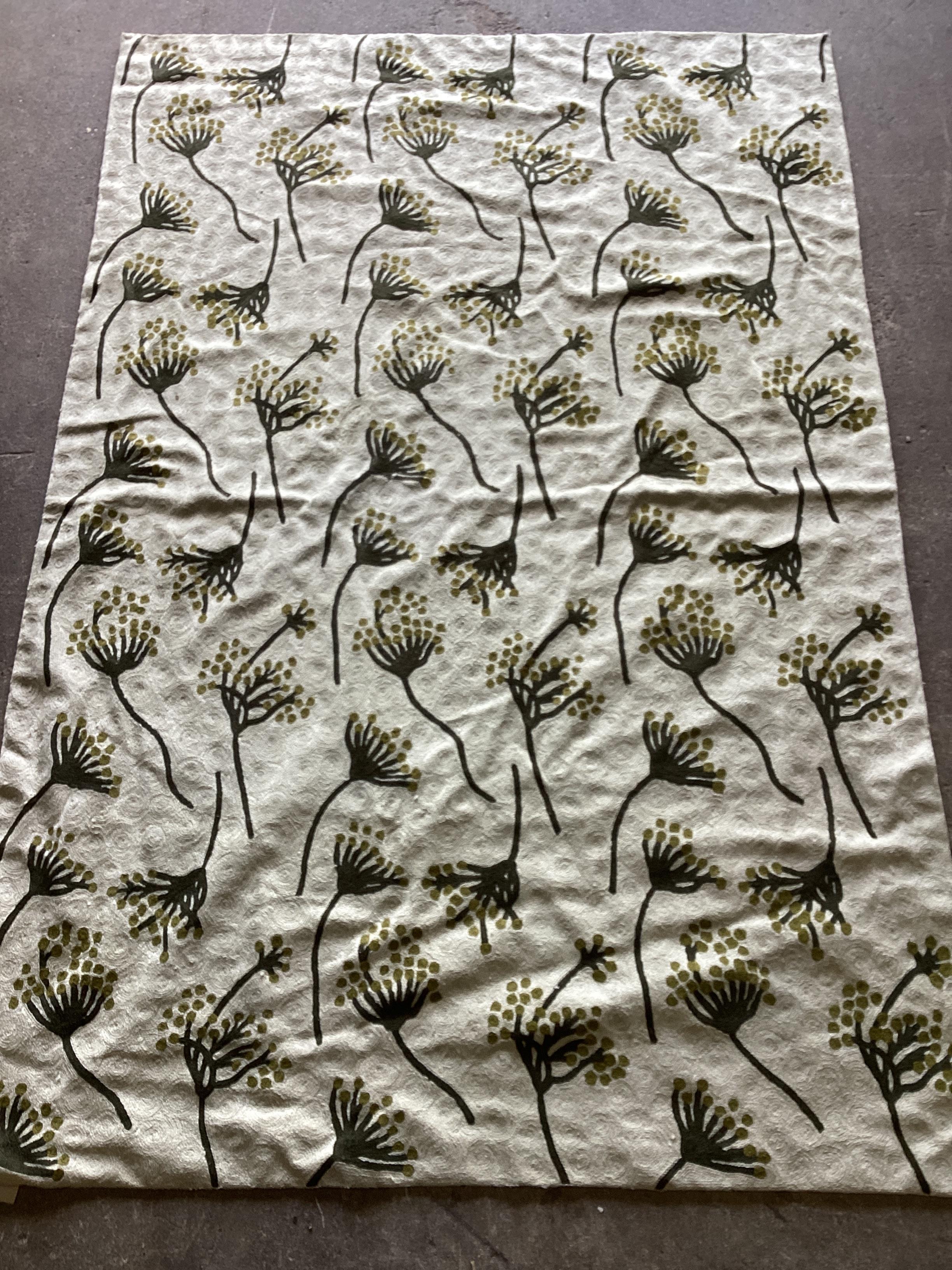 An Indian cotton and stitched wool rug, 180 x120cm